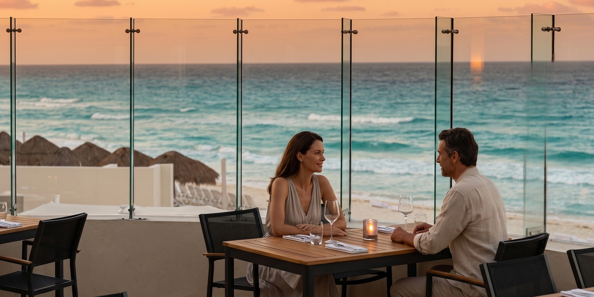 Adults-only Cancun beach resort visual for Live Aqua comparison