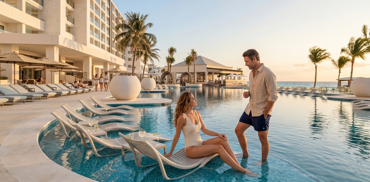 Cancun Hotel Zone adults-only resort visual for Hyatt Zilara comparison