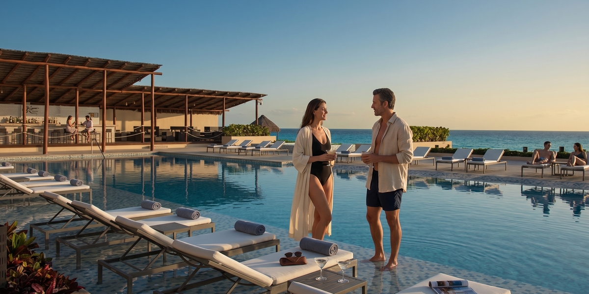 Modern Cancun adults-only resort visual for Secrets The Vine comparison