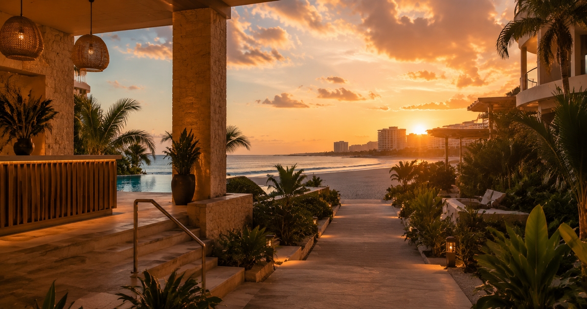 Cancun Hotel Zone beach used to compare all-inclusive resort areas