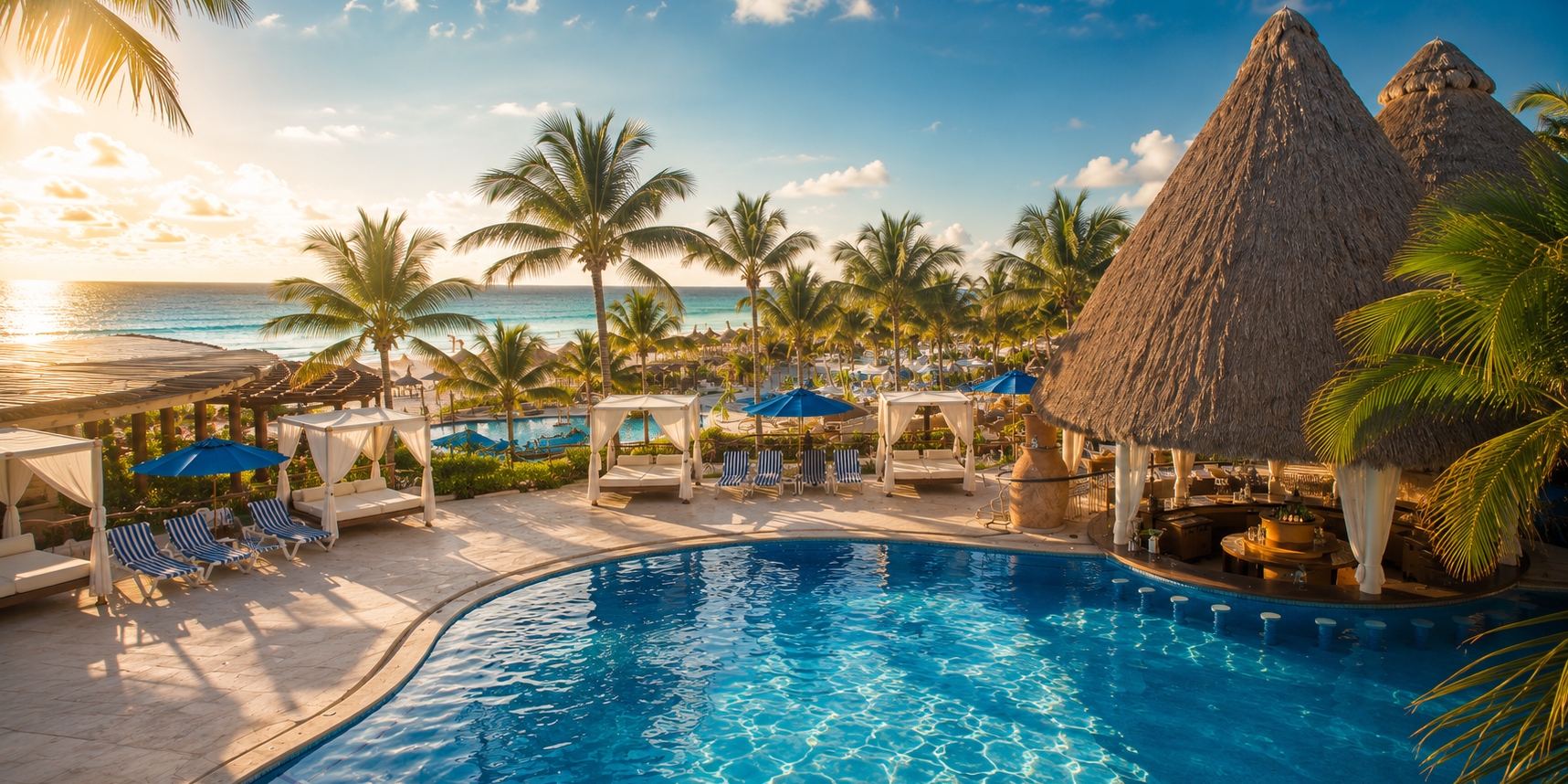 Family-friendly Playacar all-inclusive resort visual for Viva Azteca by Wyndham comparison