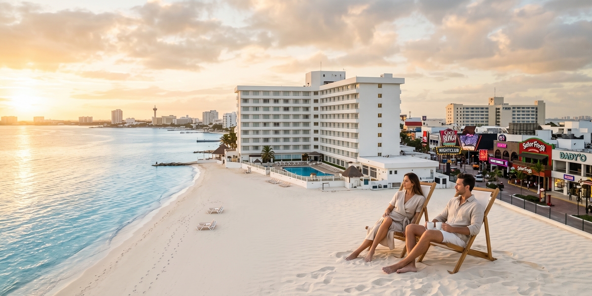 Central Punta Cancun value all-inclusive resort visual for Krystal Cancun comparison