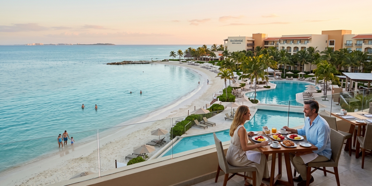 North bay Barcelo value all-inclusive resort visual for Occidental Costa Cancun comparison