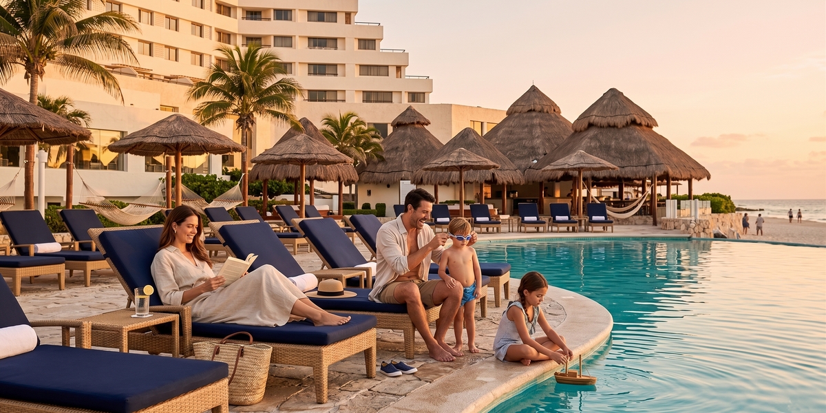 Cancun resort pool visual for Royal Solaris family comparison