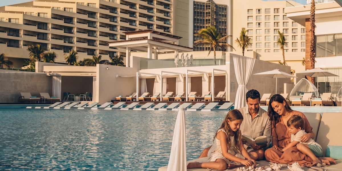 Cancun beach resort visual for Iberostar Selection Cancun family comparison