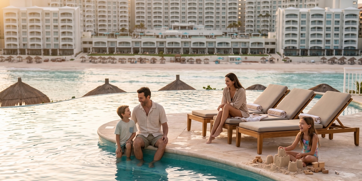 Cancun Hotel Zone resort visual for Hilton Cancun Mar Caribe family comparison