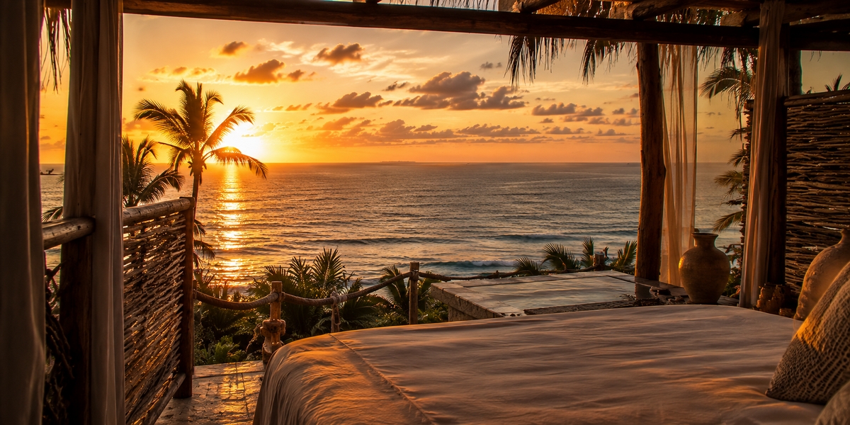 Small luxury Tulum honeymoon hotel visual for an intimate boutique comparison