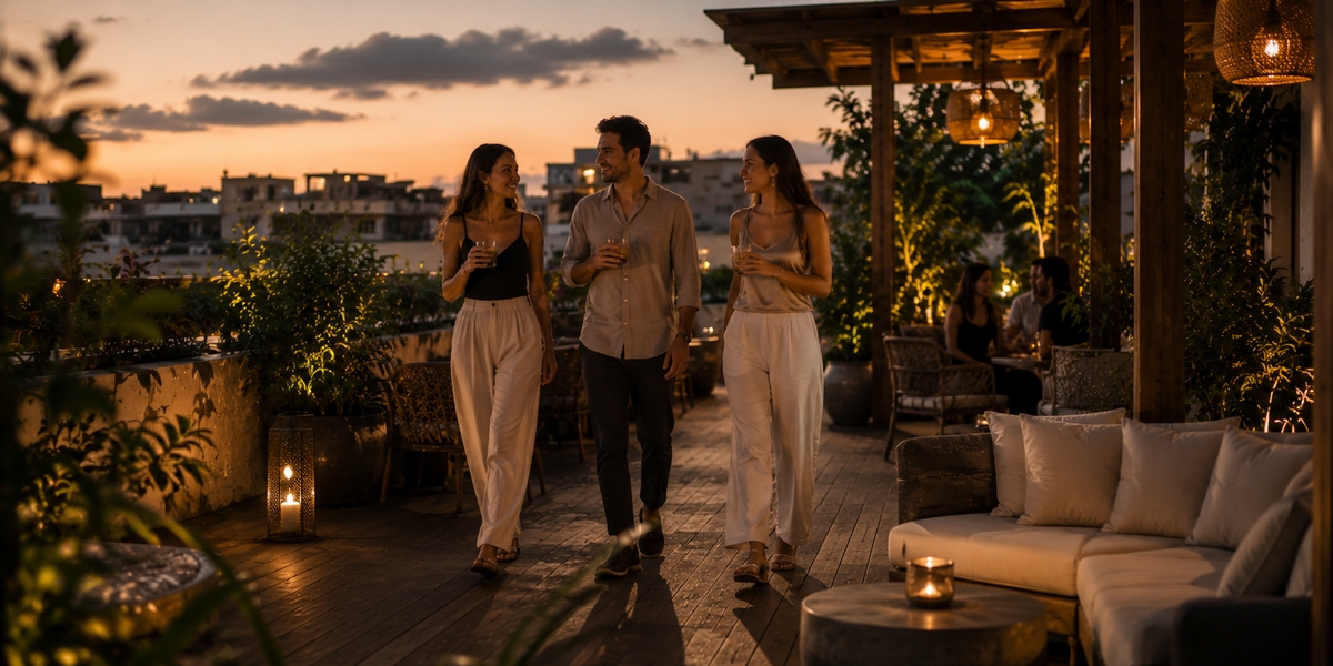 Карточка Aloft Playa del Carmen рядом с Пятой авеню и rooftop-бассейном