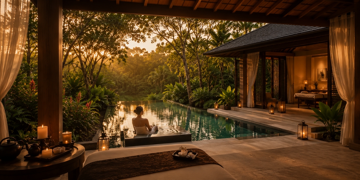 Спа-вілла Banyan Tree Mayakoba з приватним басейном у природному заповіднику Рив'єра-Майя