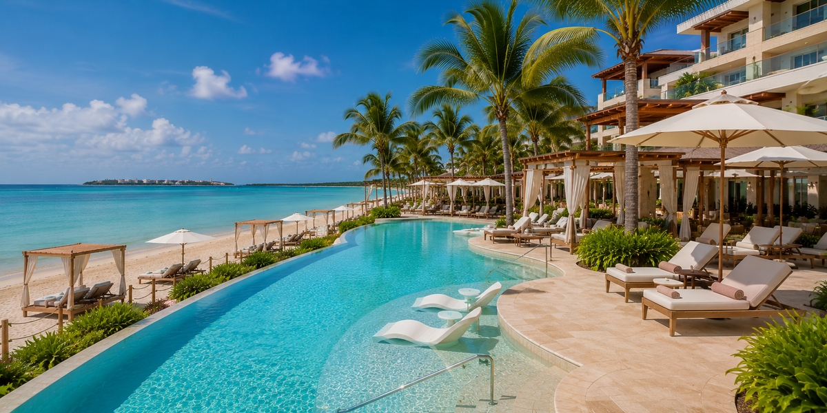 Larger family resort with multiple pools in Playa Mujeres for Finest comparison