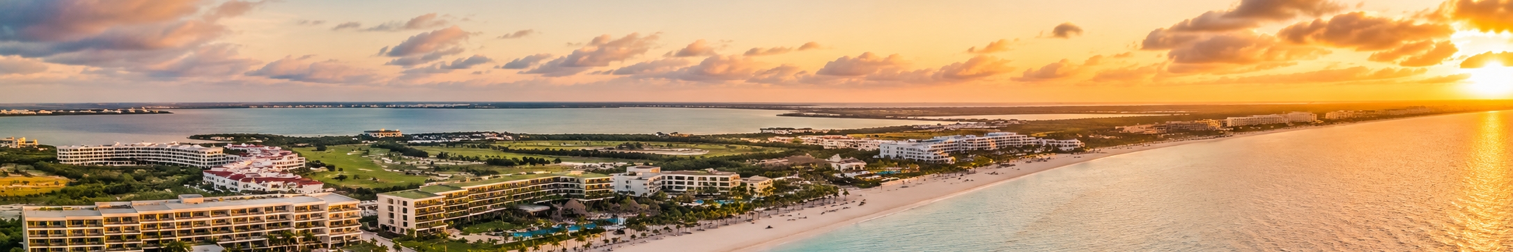 Calm Playa Mujeres resort beach and pool north of Cancun used for choosing a resort