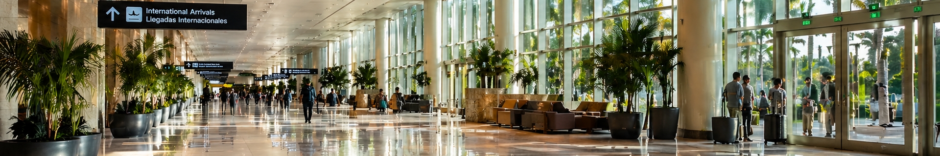 Прилет в аэропорт Канкуна и планирование первого часа поездки