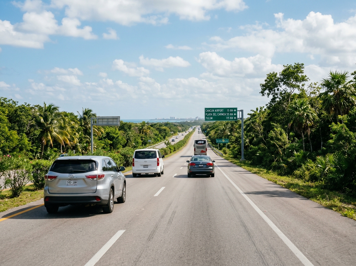 Маршрут из аэропорта Канкуна в Playa del Carmen