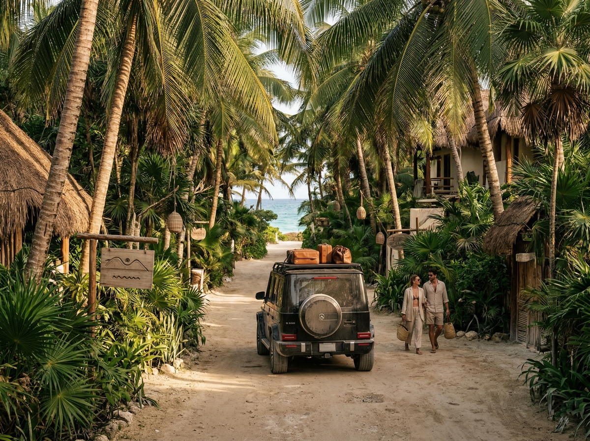 Последний участок пути до Tulum Beach Zone