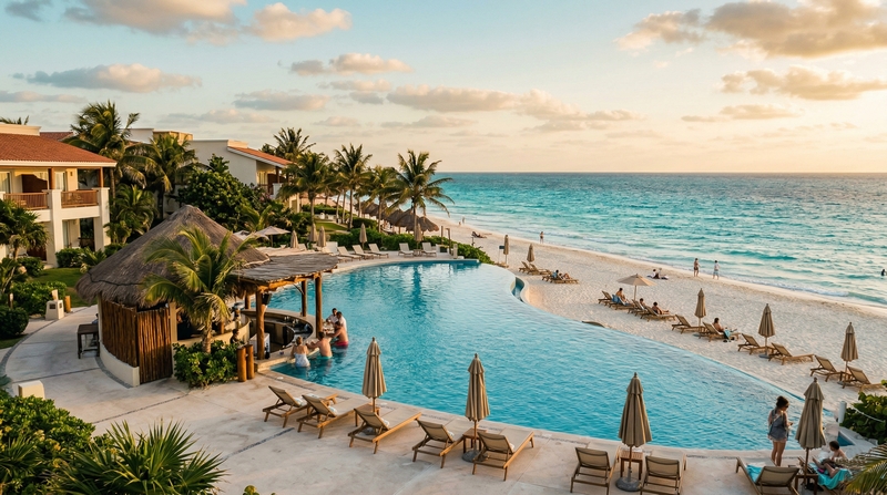 All Inclusive hotel in Cancun with pool and beach