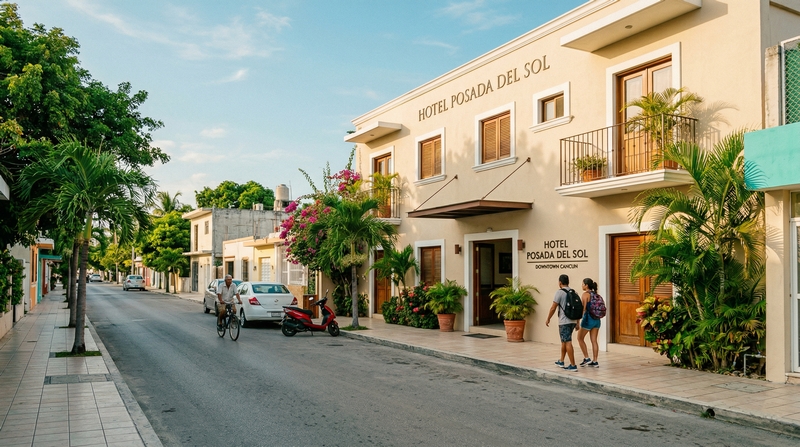 Budget hotel in Downtown Cancun