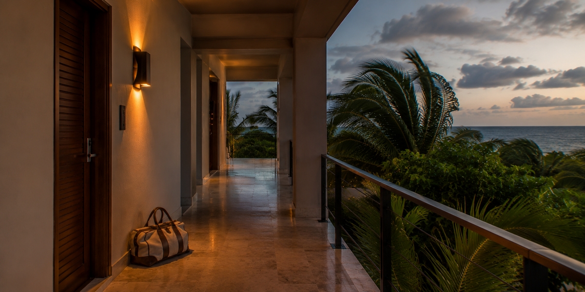 Cancun beach and tropical weather conditions used for hurricane season booking decisions