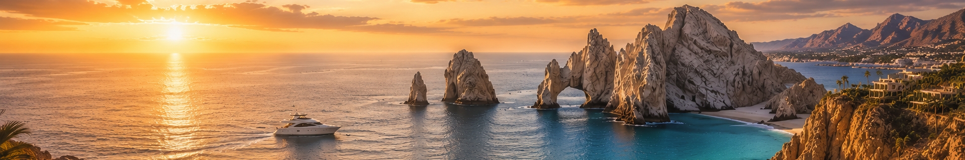 Caribbean and Pacific beach scenes representing a Cancun versus Cabo San Lucas comparison