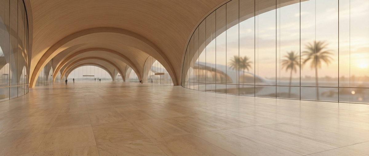 Современный просторный терминал аэропорта без очередей