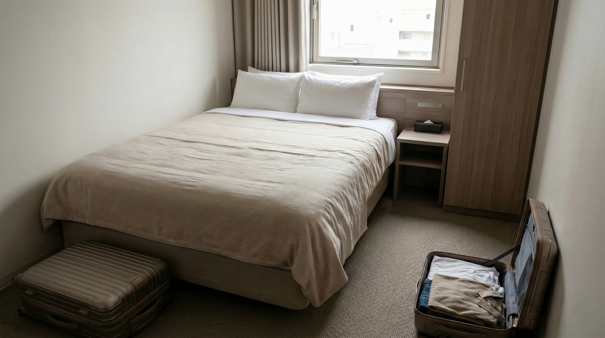 Стандартный номер площадью около 15 м² — ограниченное пространство для двух человек