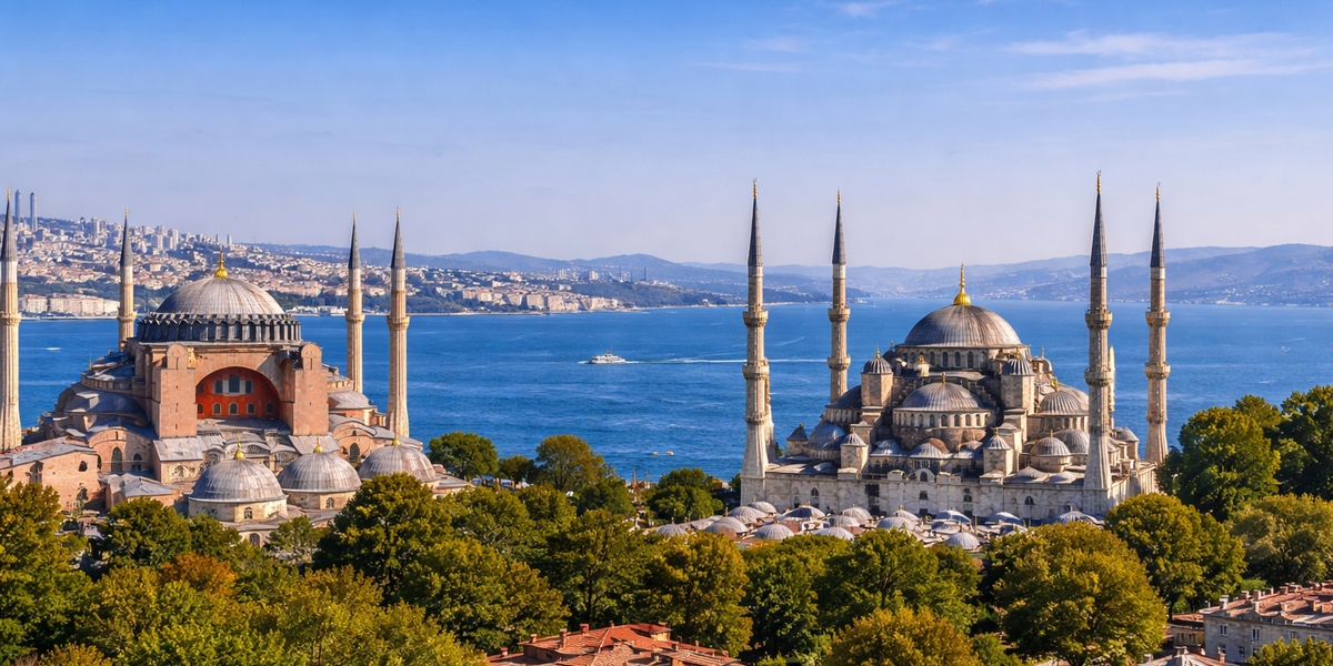 Hagia Sophia — the historic center of Istanbul, Sultanahmet district