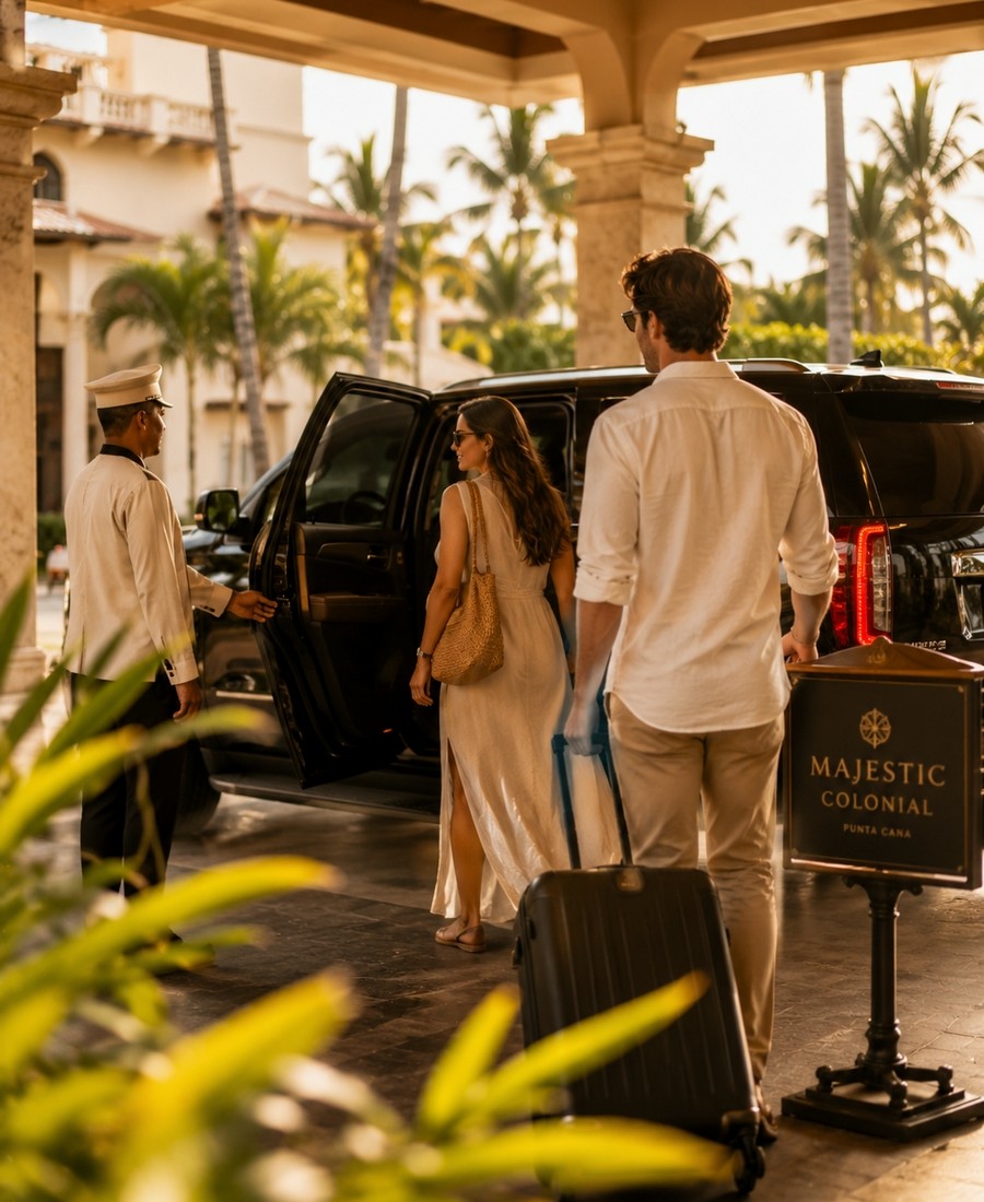 Airport transfer vehicle for a Punta Cana arrival